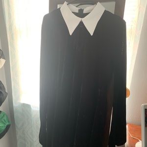 Killstar Black Velvet Point Sleeve Dress XXL